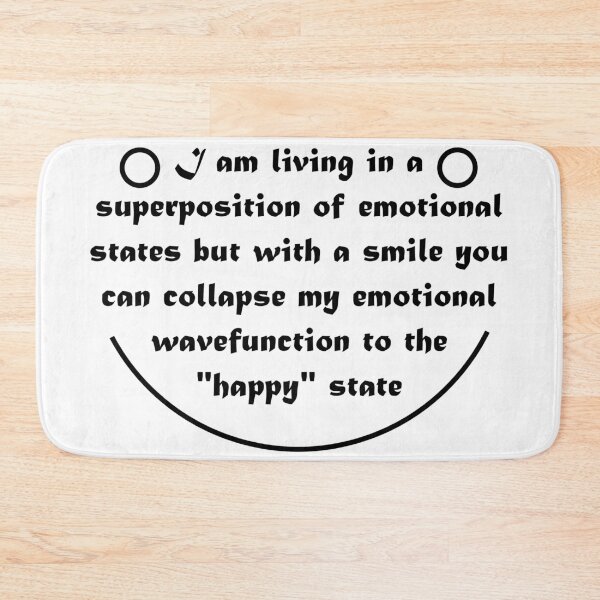 Item preview, Happy Quantum State - black designed and sold by rahilvalani.