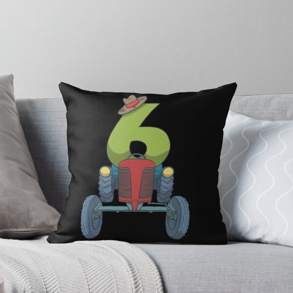 Item preview, Tractor children's 6th birthday designed and sold by Monkey Ful.