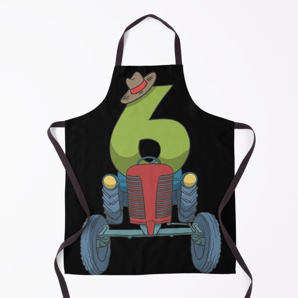 Item preview, Tractor children's 6th birthday designed and sold by Monkey Ful.