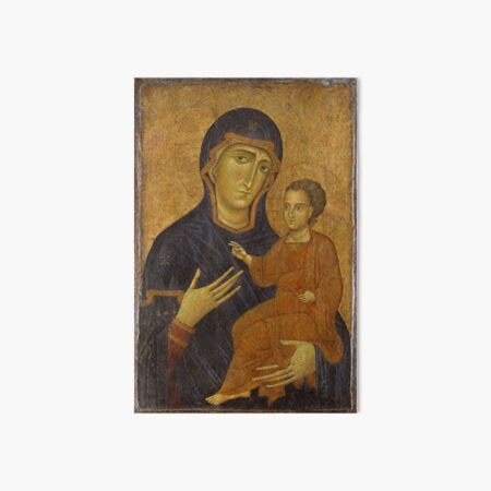 Madonna and child - Berlinghiero Berlinghieri (1230) Art Board Print