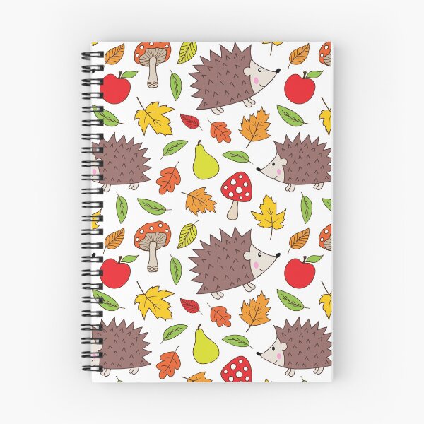 Item preview, fallen leaf and hedgehog pattern in fall  designed and sold by fra02.