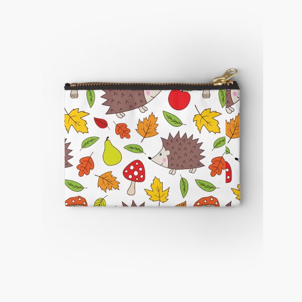 Item preview, fallen leaf and hedgehog pattern in fall  designed and sold by fra02.