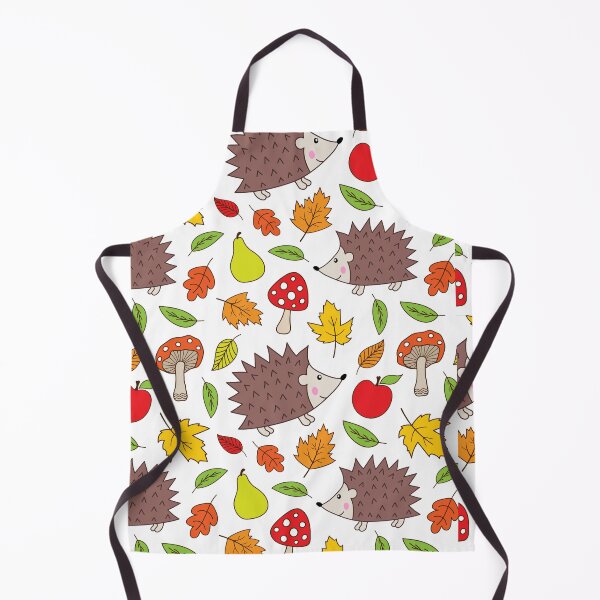 Item preview, fallen leaf and hedgehog pattern in fall  designed and sold by fra02.