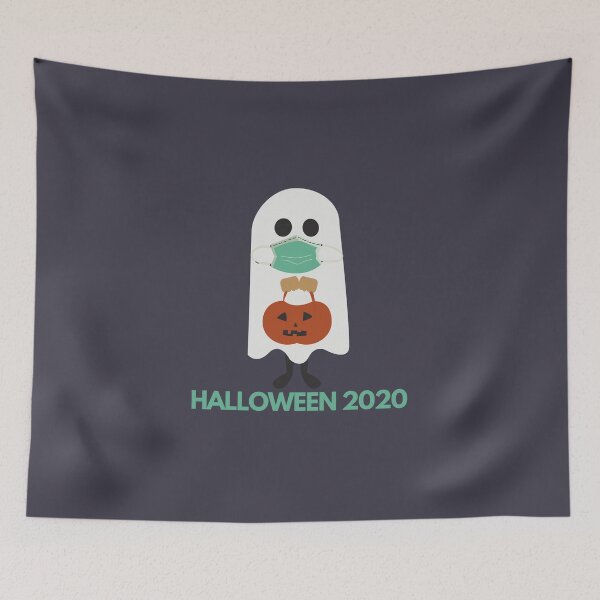 Item preview, COVID-19 Halloween pumpkin ghost / Halloween 2020 designed and sold by kejteo.