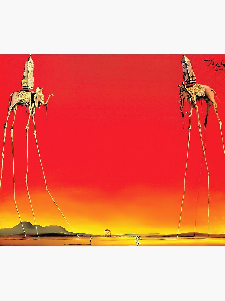 "Salvador Dali The Elephants (Les Éléphants) 1948 Artwork For Wall Art ...