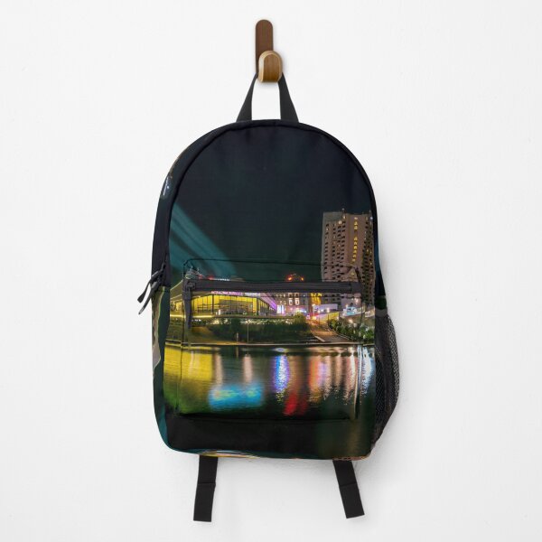 Item preview, Adelaide Riverbank At Night (with lasers) designed and sold by Ray's Photos & Art.