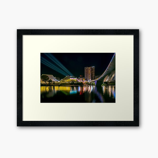 Item preview, Adelaide Riverbank At Night (with lasers) designed and sold by Ray's Photos & Art.