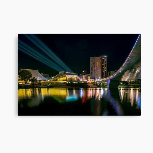 Item preview, Adelaide Riverbank At Night (with lasers) designed and sold by Ray's Photos & Art.