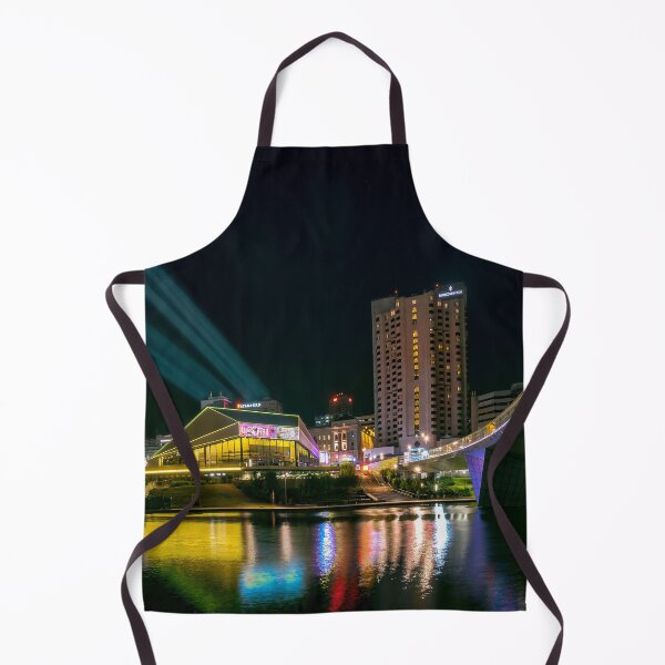 Item preview, Adelaide Riverbank At Night (with lasers) designed and sold by Ray's Photos & Art.