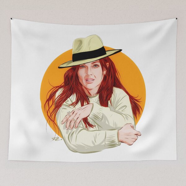 Item preview, Julianne Moore - An illustration by Paul Cemmick designed and sold by TIGERDAVER.