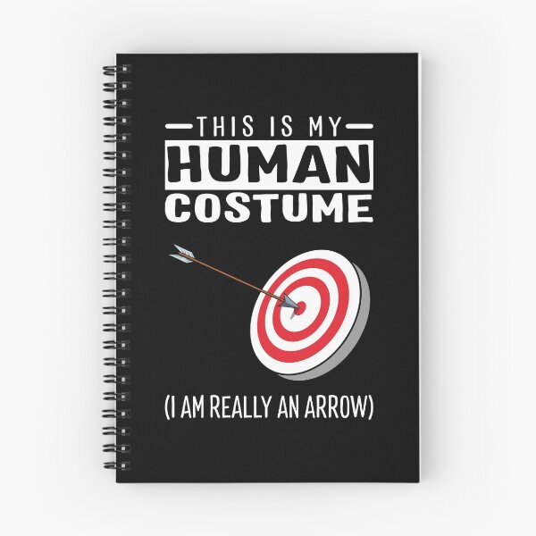 Aperçu de l'œuvre Ceci est mon costume humain je suis vraiment une flèche drôle Halloween créée et vendue par fatamyfan1.