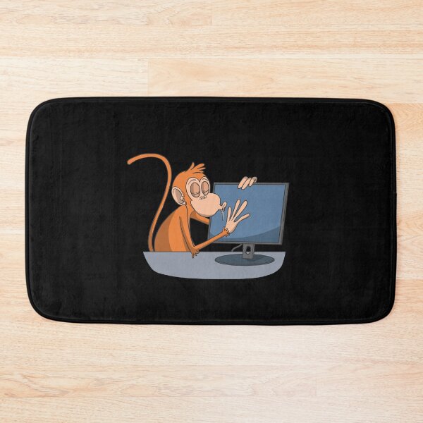 Item preview, Nerd monkey at computer screen designed and sold by Monkey Ful.