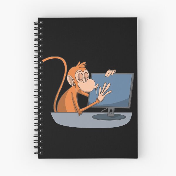 Item preview, Nerd monkey at computer screen designed and sold by Monkey Ful.