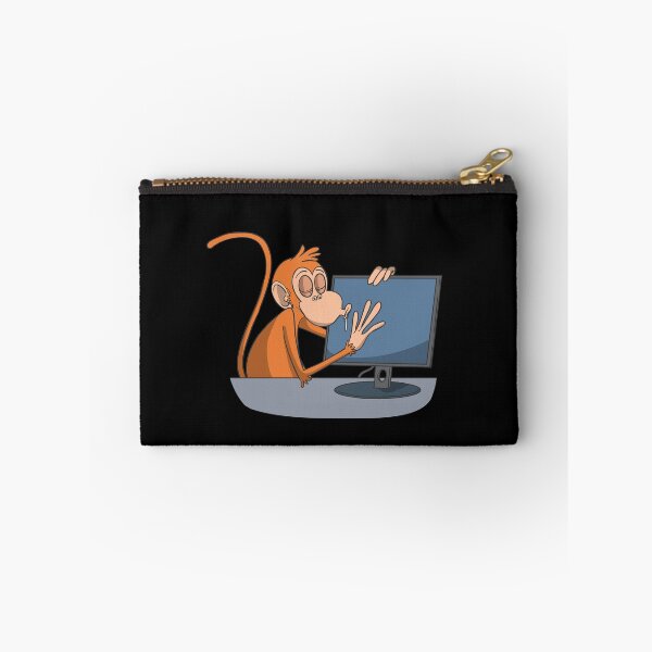 Item preview, Nerd monkey at computer screen designed and sold by Monkey Ful.