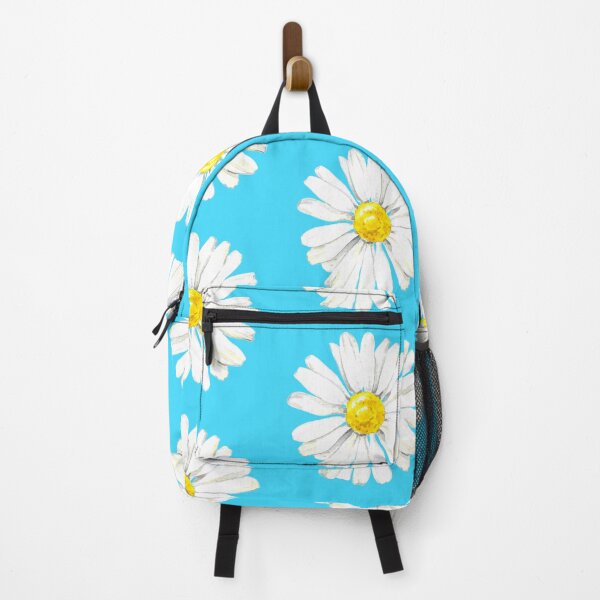 Item preview, Hand-painted watercolor camomile on the red background - camomile home designed and sold by sentimentalica.