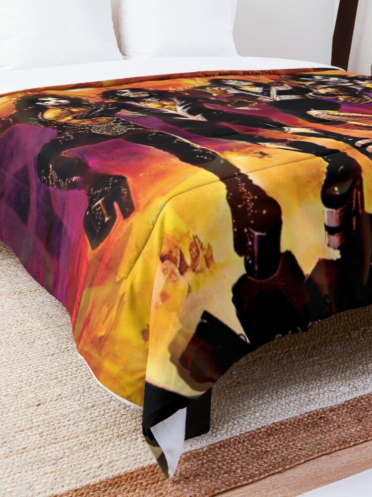 Alternate view of kiss the band- Rock band Hard Rock Kiss army Destroyer Comforter