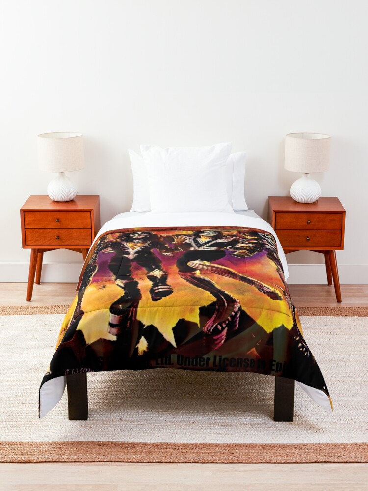 Alternate view of kiss the band- Rock band Hard Rock Kiss army Destroyer Comforter