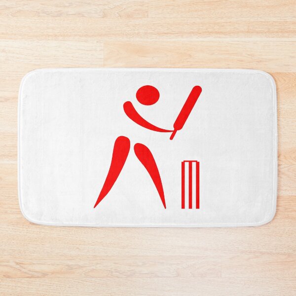 Item preview, Cricket minimalist classic Red block design designed and sold by Deegital18.
