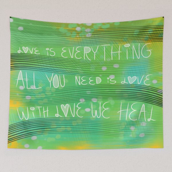 Item preview, Love Is Everything Green Yellow designed and sold by evastina.