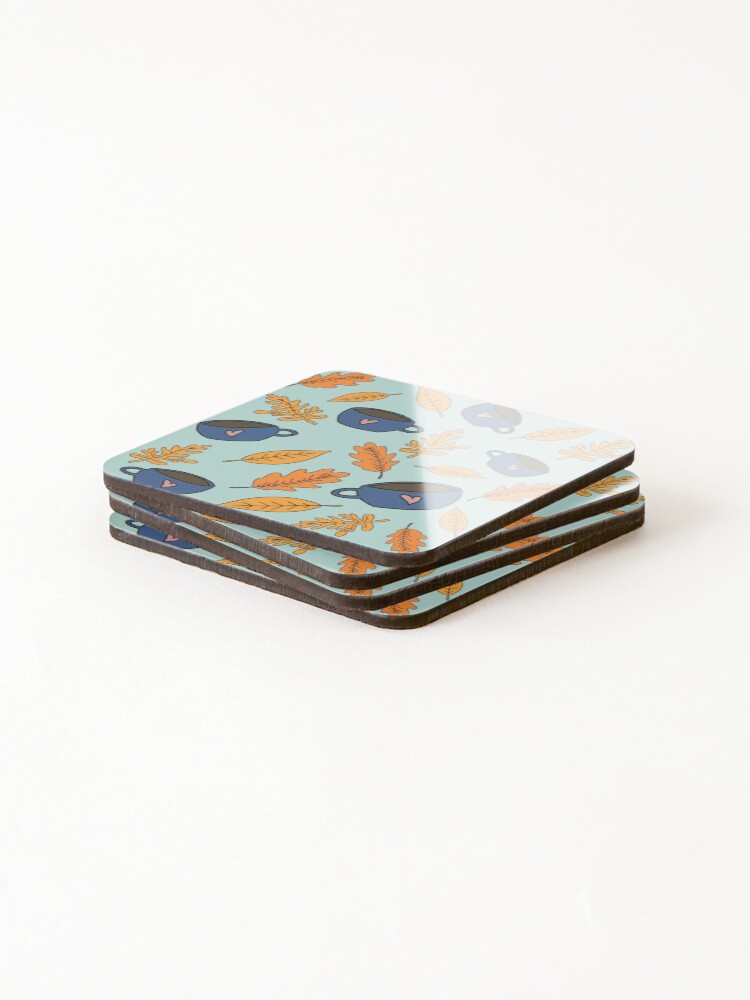 Thumbnail 4 of 5, Coasters (Set of 4), Fall Patterns  designed and sold by Puffoo.