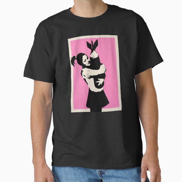 Item preview, BANKSY Bomb Hugger Pink designed and sold by WE-ARE-BANKSY.
