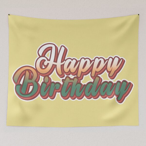 Item preview, Happy Birthday Retro colors designed and sold by CatieeBee.