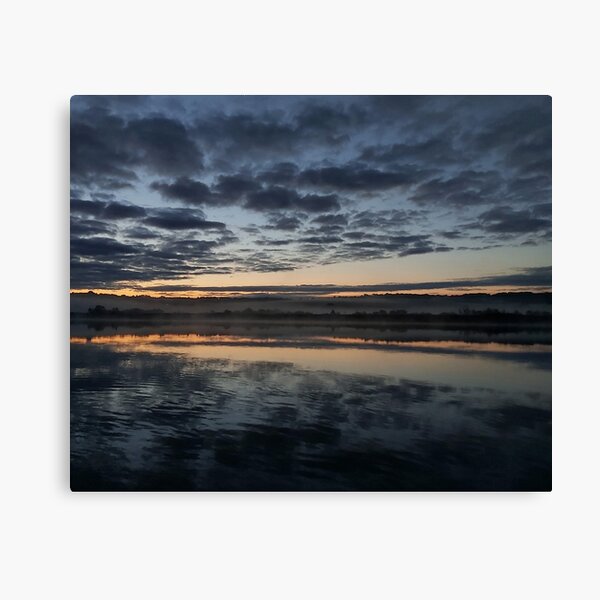 Autumn Sunrise over the river Medway Canvas Print