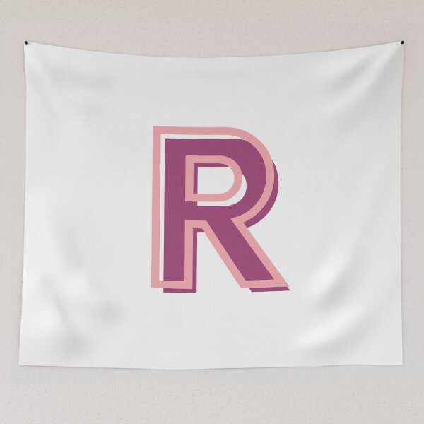 Item preview, pink and purple R letter designed and sold by charlyjovic.