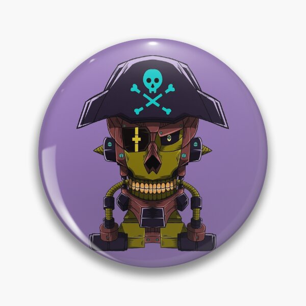 Item preview, Pirate Skull Robot designed and sold by papererwin.