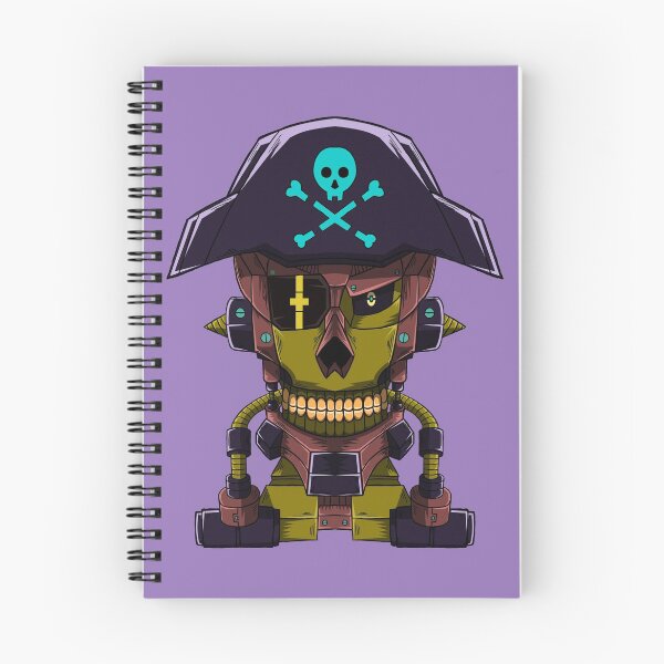 Item preview, Pirate Skull Robot designed and sold by papererwin.