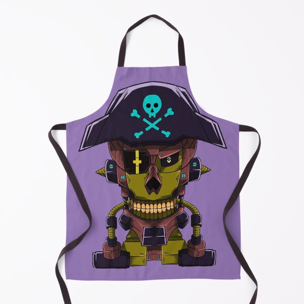 Item preview, Pirate Skull Robot designed and sold by papererwin.