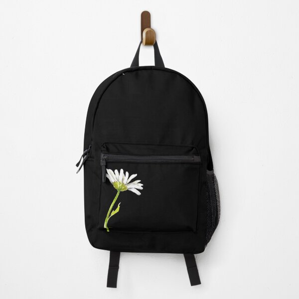 Item preview, Hand-painted watercolor camomile flower on the black background designed and sold by sentimentalica.