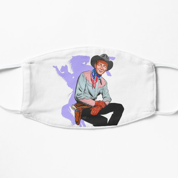Roy Rogers - An illustration by Paul Cemmick Flat Mask