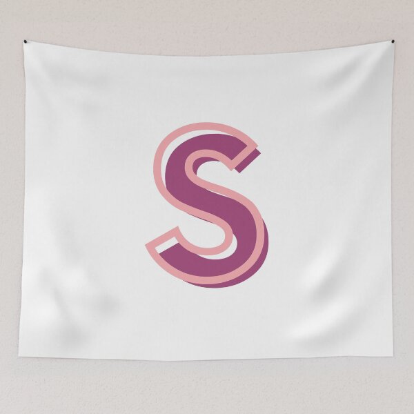 Item preview, pink and purple S letter designed and sold by charlyj___.