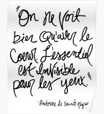 The Little Prince quote Poster