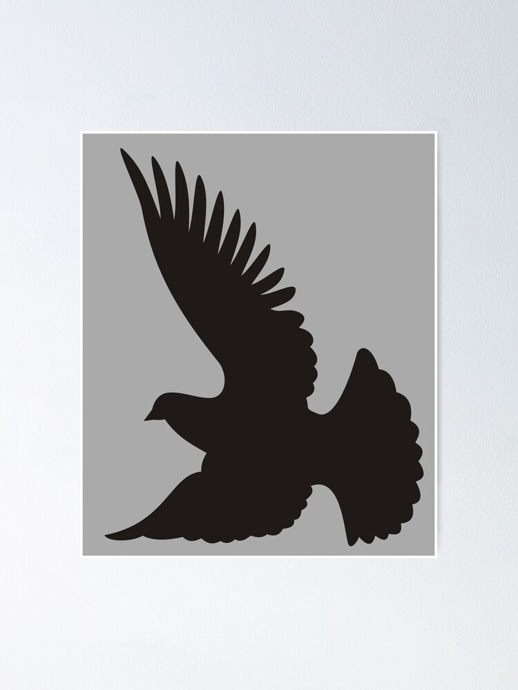 dove silhouette poster by sifis redbubble