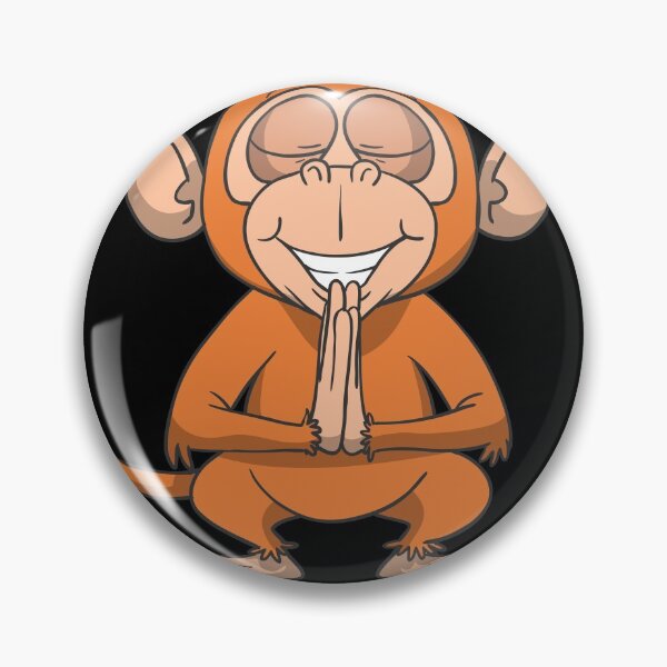 Item preview, Monkey in Yoga Pose Meditation Namaste designed and sold by Monkey Ful.