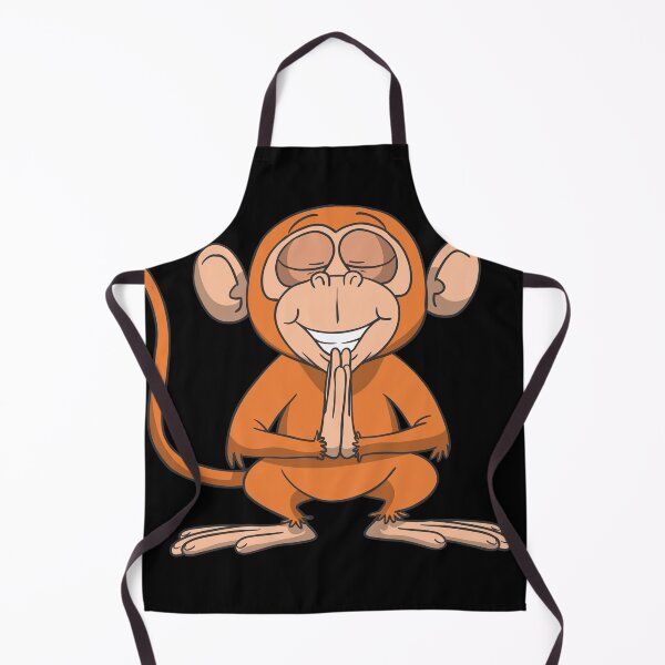 Item preview, Monkey in Yoga Pose Meditation Namaste designed and sold by Monkey Ful.