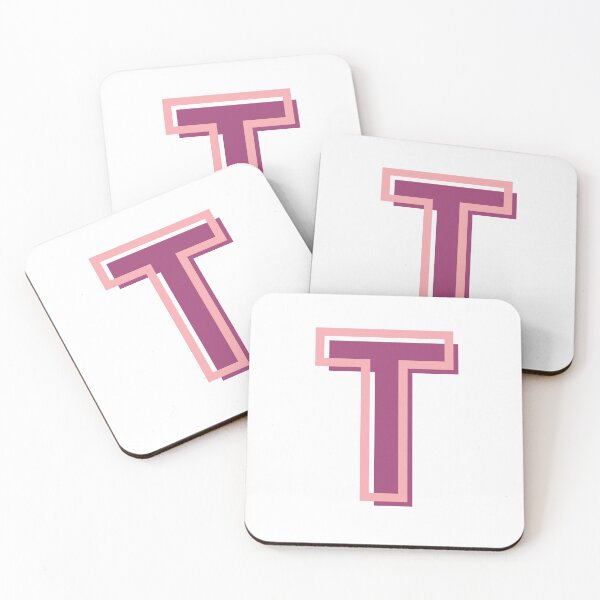 Item preview, pink and purple T letter designed and sold by charlyj___.