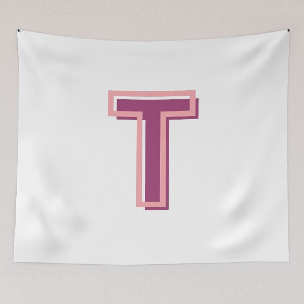 Item preview, pink and purple T letter designed and sold by charlyj___.