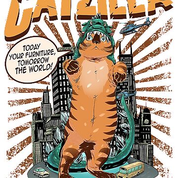 Artwork thumbnail, Catzilla by roanmargaret