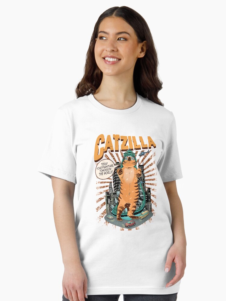 Thumbnail 2 of 7, Essential T-Shirt, Catzilla designed and sold by roanmargaret.
