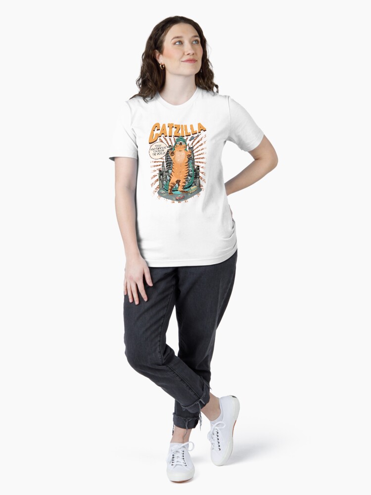Thumbnail 4 of 7, Essential T-Shirt, Catzilla designed and sold by roanmargaret.