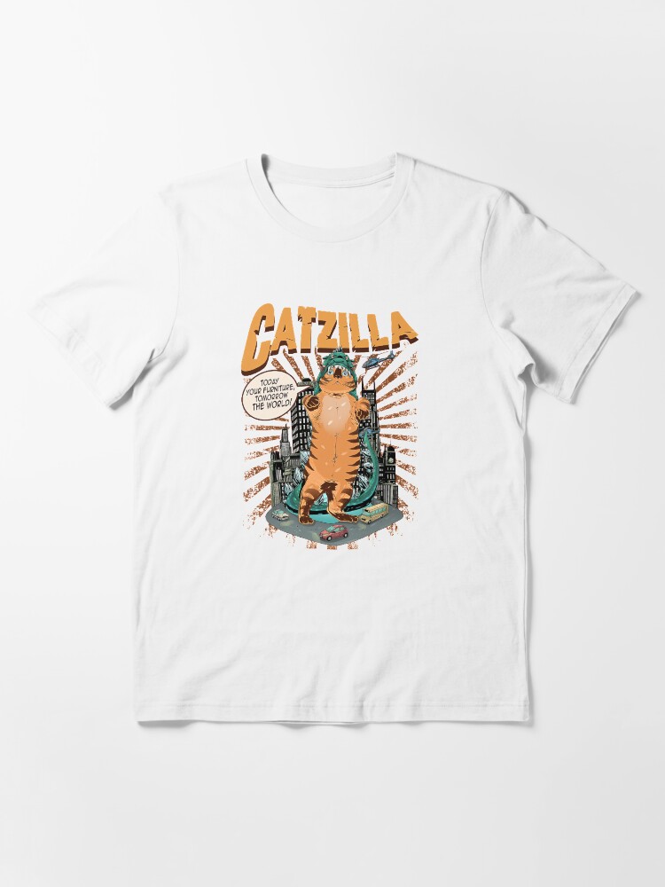 Thumbnail 3 of 7, Essential T-Shirt, Catzilla designed and sold by roanmargaret.