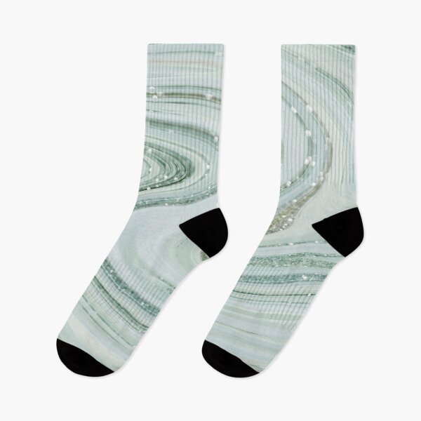 Artikelvorschau, Glitzereffekt Sparkly Marbled Swirly Hellblaues Muster entworfen und verkauft von WOW TeesAndThings.