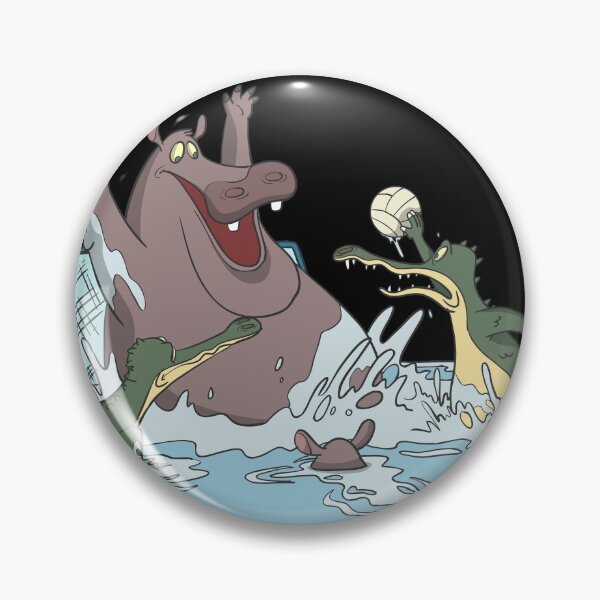 Item preview, Crocodiles at water polo with toss throw designed and sold by Monkey Ful.