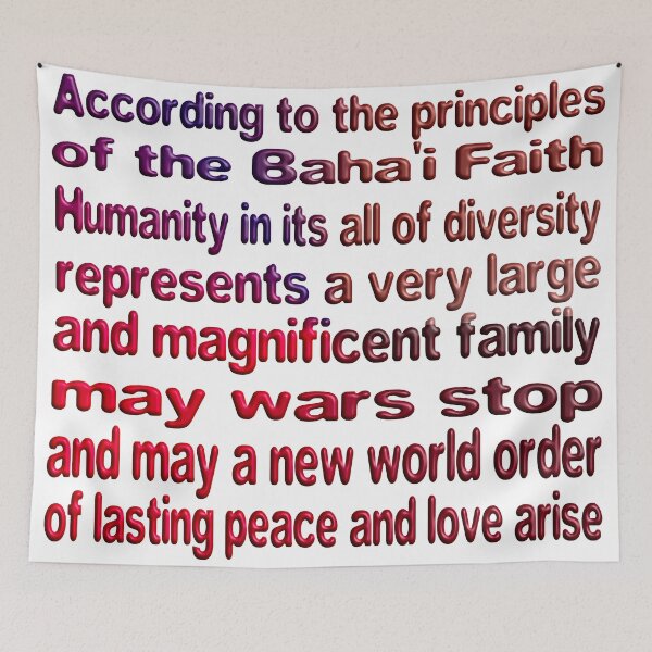 Item preview, THE BAHA'I FAITH LAYS THE FOUNDATION FOR UNITY AND WORLD PEACE designed and sold by Ralek.