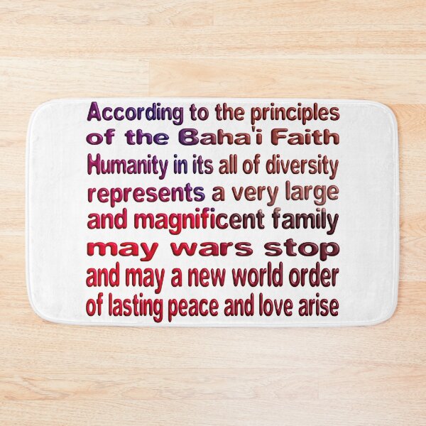 Item preview, THE BAHA'I FAITH LAYS THE FOUNDATION FOR UNITY AND WORLD PEACE designed and sold by Ralek.