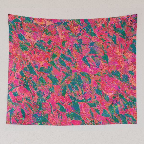 Item preview, Turquoise and red leaves and more leaves designed and sold by Markflow.