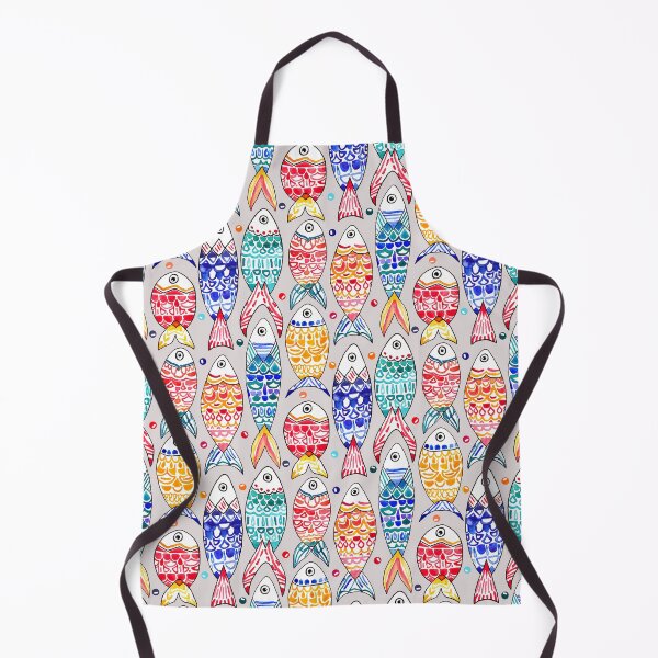 Item preview, Fish Print On Grey designed and sold by TigaTiga.